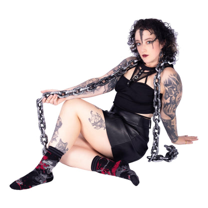 Big Mad Wolf Crew Socks - FootClothes