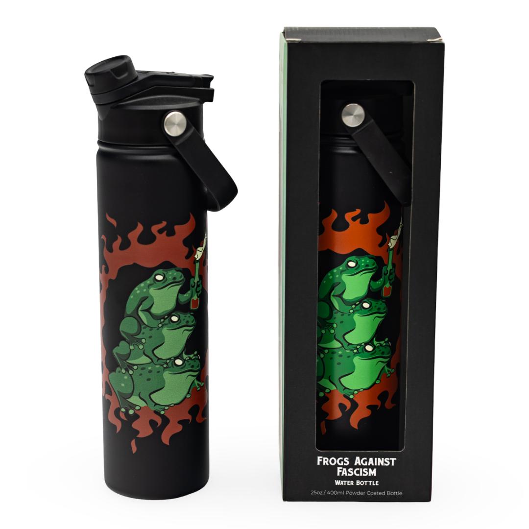 LIMITED Frogs Against Fascism Water Bottle