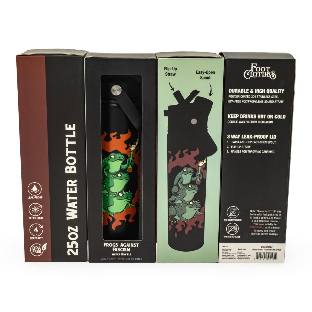 LIMITED Frogs Against Fascism Water Bottle