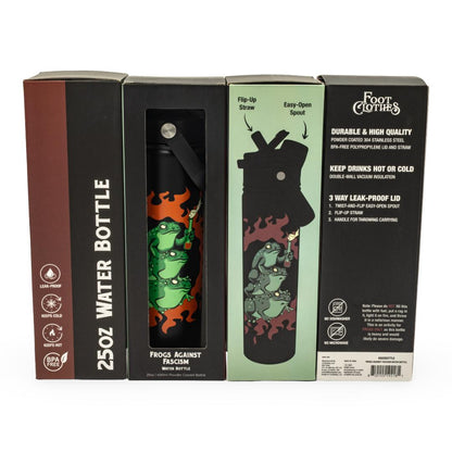 LIMITED Frogs Against Fascism Water Bottle