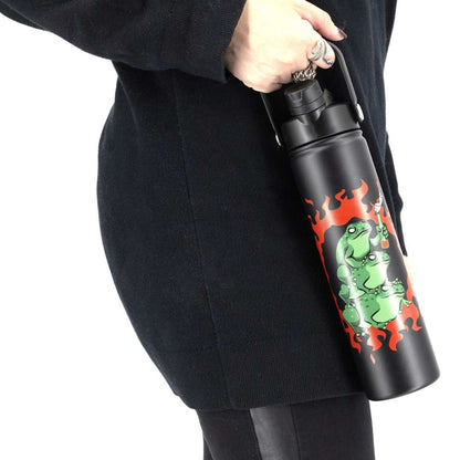LIMITED Frogs Against Fascism Water Bottle - FootClothes