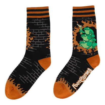 Frogs Against Fascism Crew Socks - FootClothes