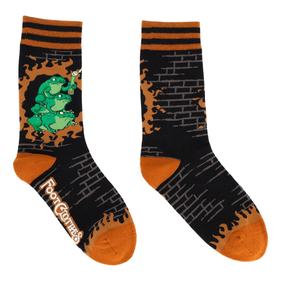 Frogs Against Fascism Crew Socks - FootClothes