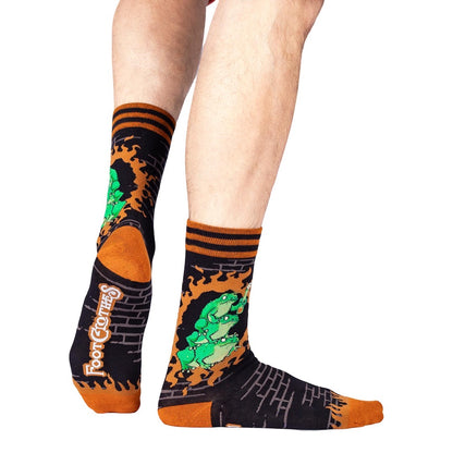 Frogs Against Fascism Crew Socks - FootClothes
