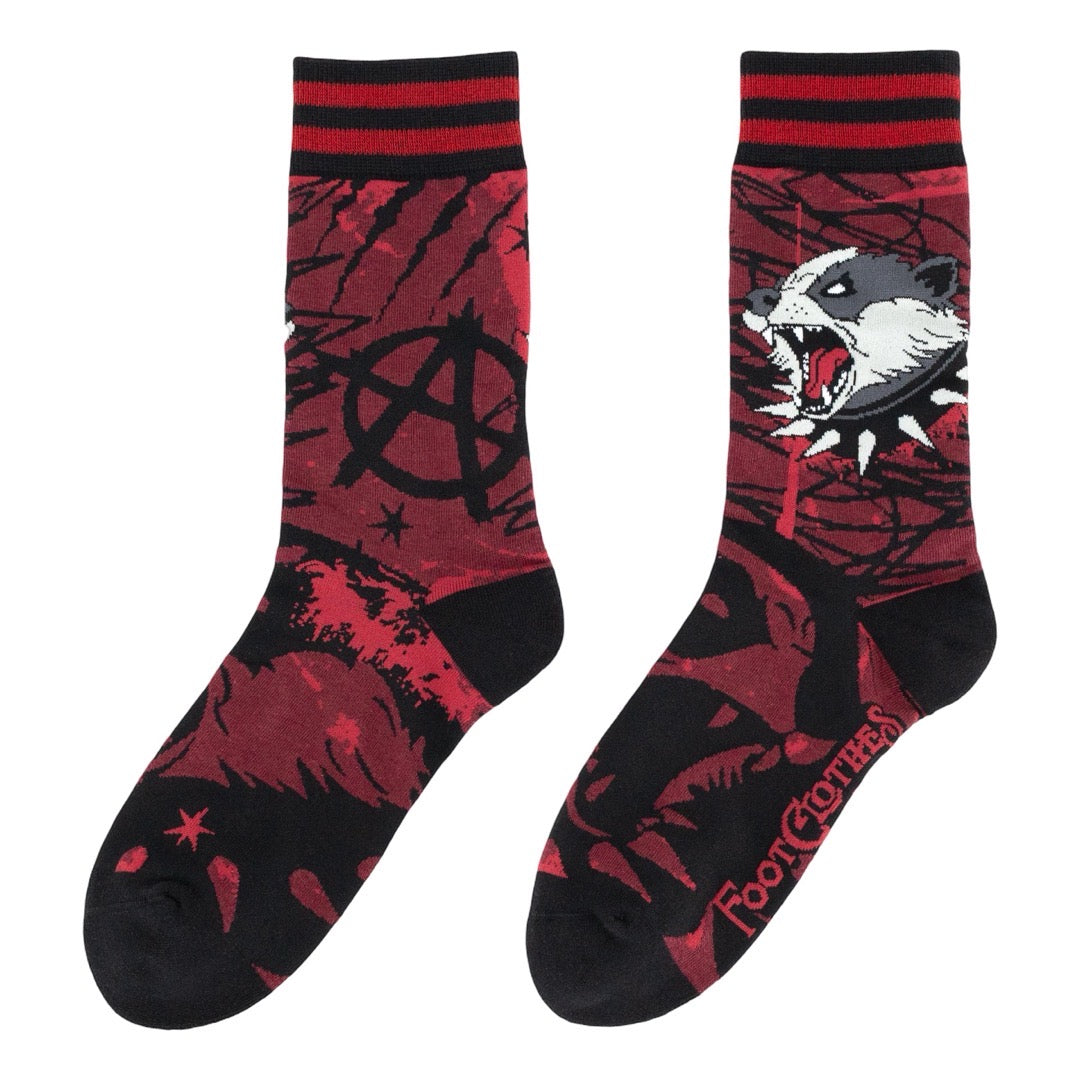 Anarchy Badger Crew Socks - FootClothes