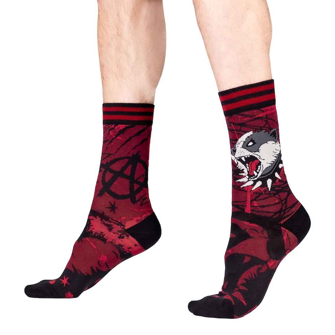 Anarchy Badger Crew Socks - FootClothes