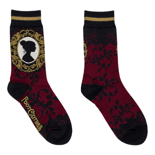 Mourning Brooch Crew Socks