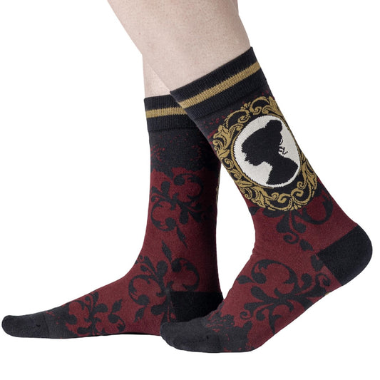 Mourning Brooch Crew Socks