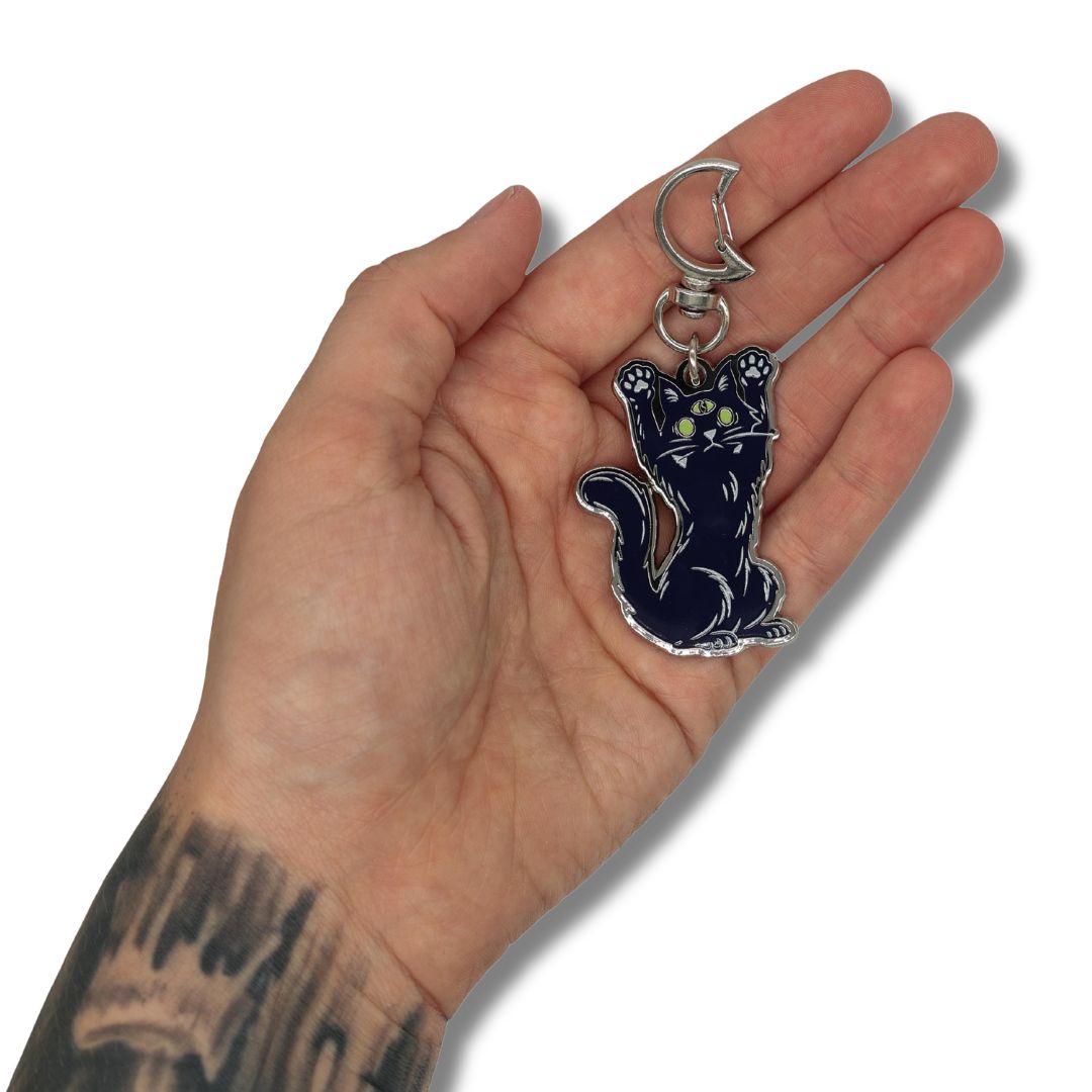 Scaredy Cat Keychain