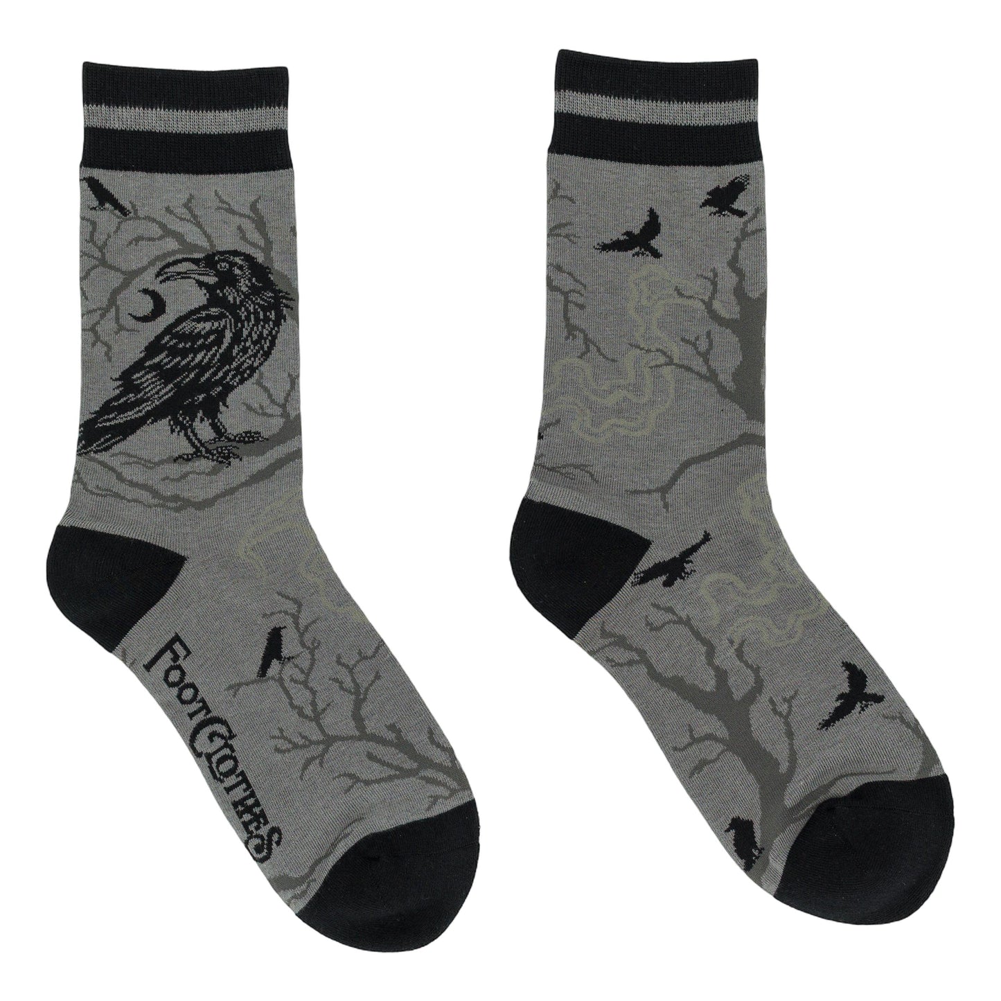 Midnight Crow Crew Socks