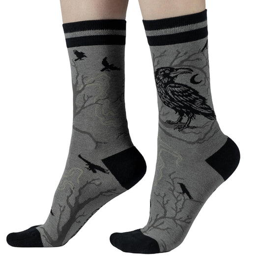 Midnight Crow Crew Socks
