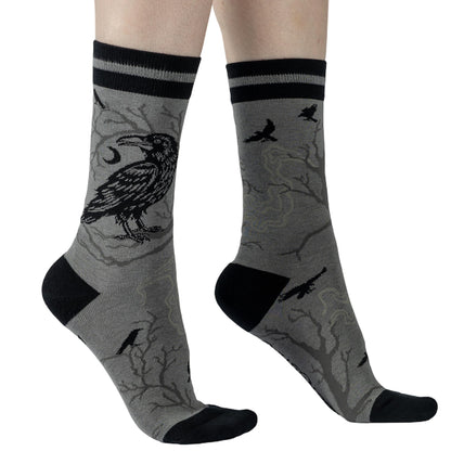 Midnight Crow Crew Socks