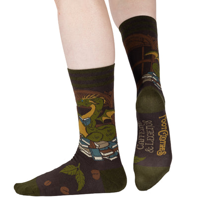 Matcha Dragon Crew Socks - FootClothes