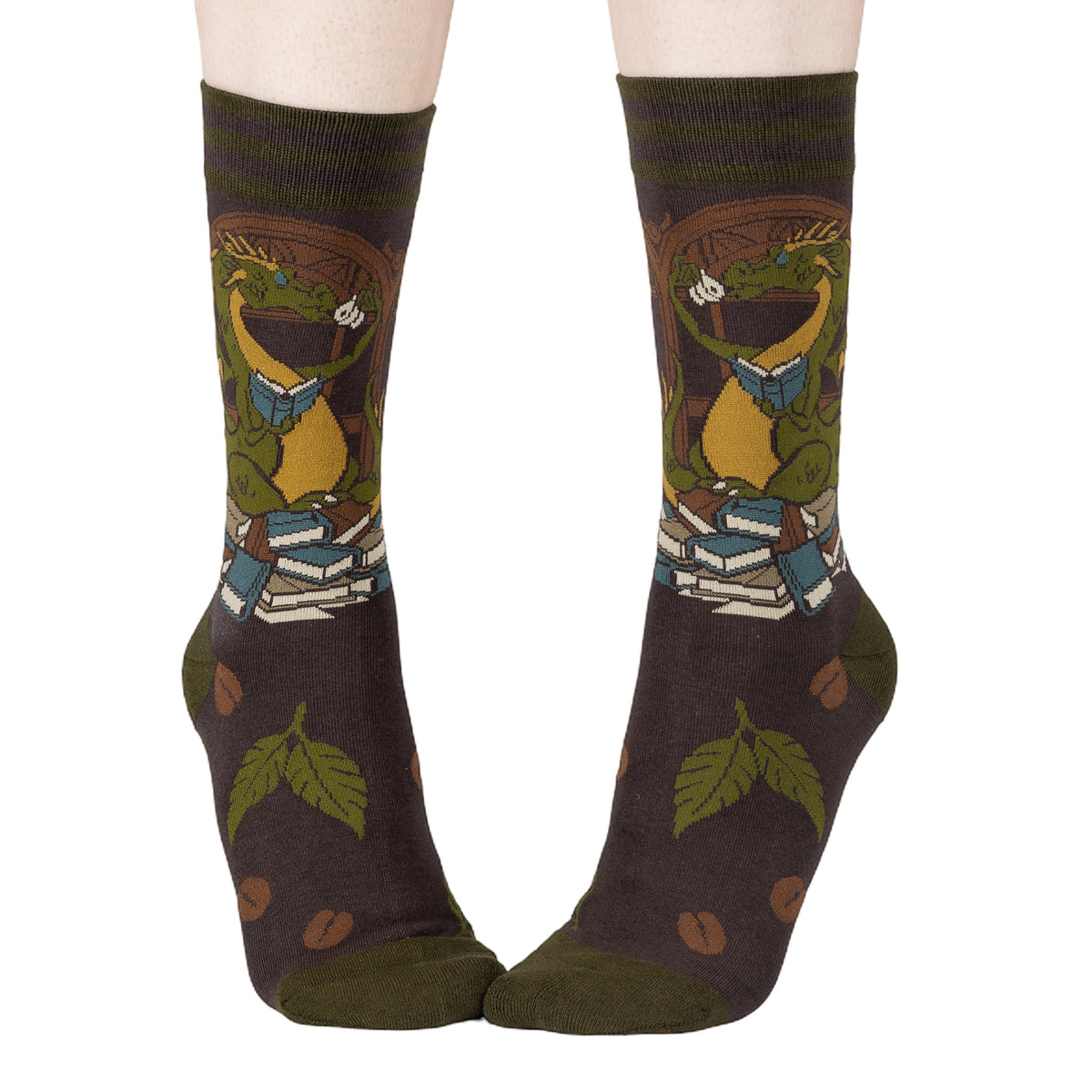 Matcha Dragon Crew Socks - FootClothes