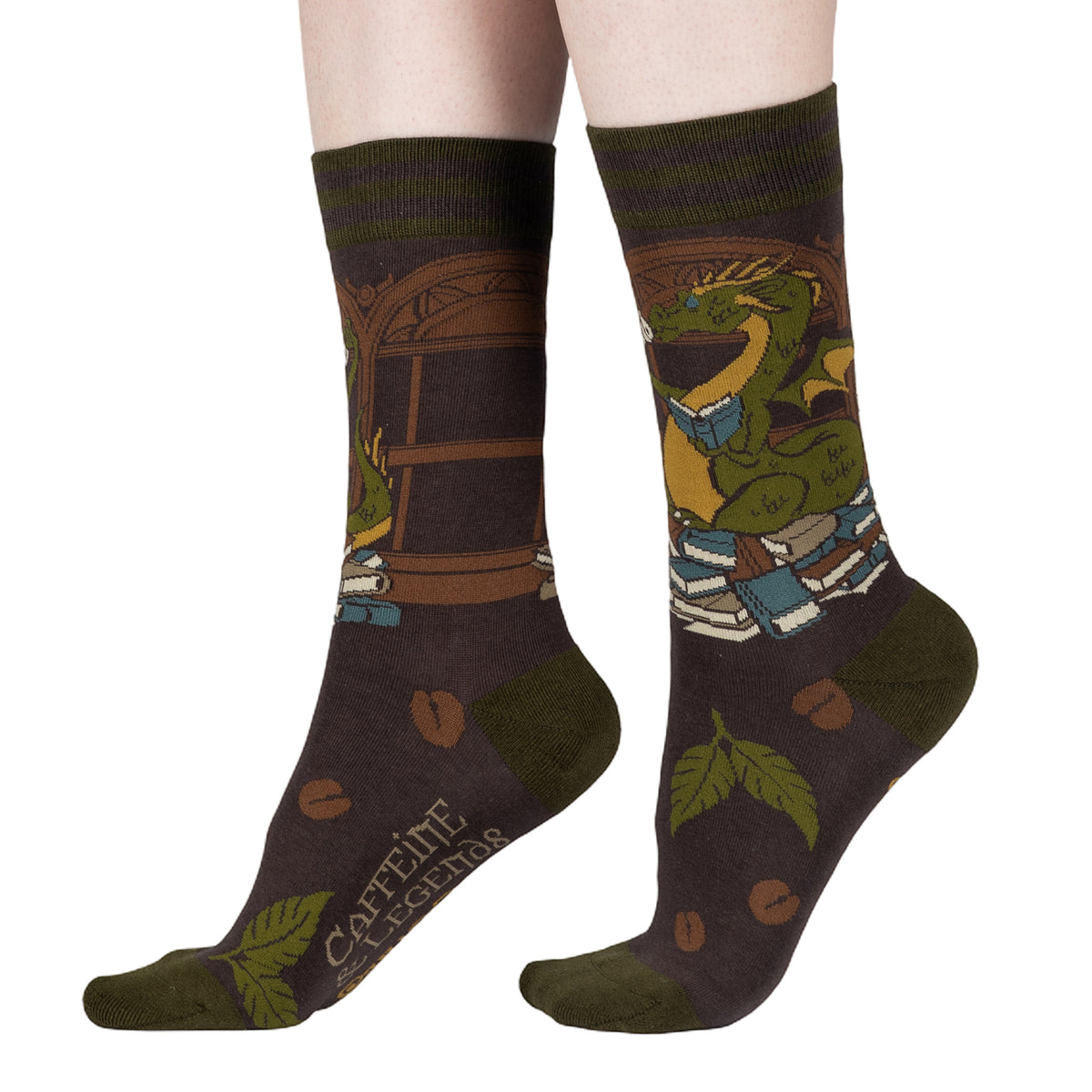 Matcha Dragon Crew Socks - FootClothes