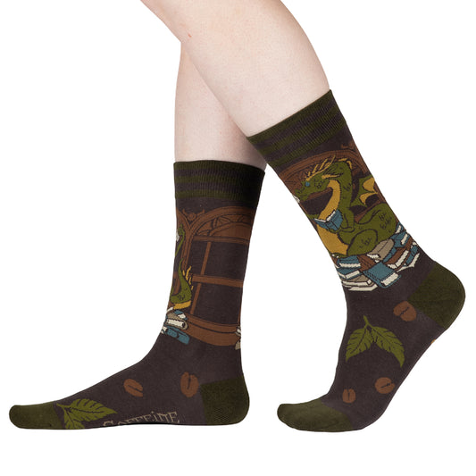 Matcha Dragon Crew Socks - FootClothes