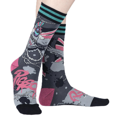 Punk Pigeon Crew Socks
