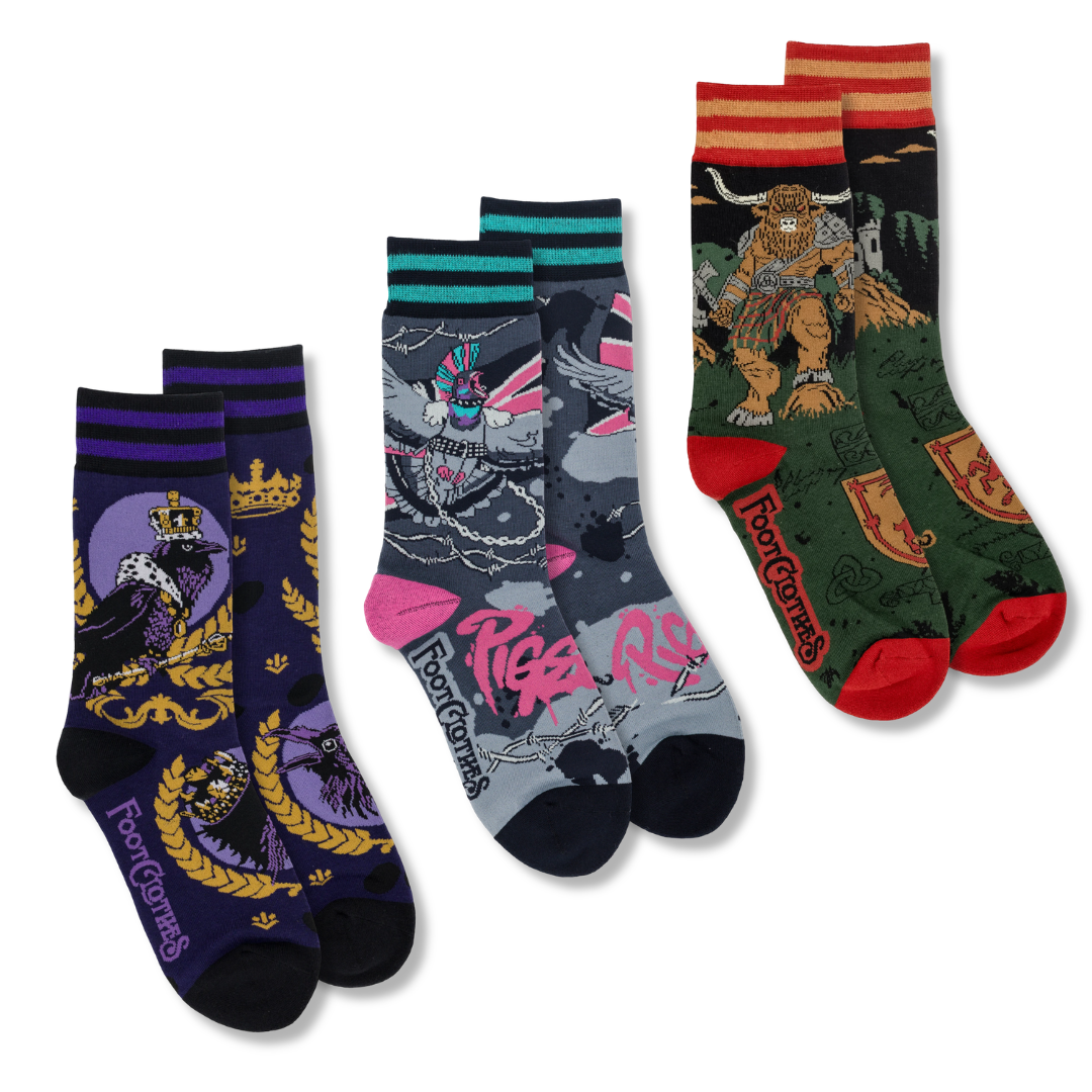 UK Fever FC x Socktopus Crew Sock Pack | 3 Designs
