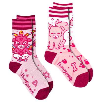 Cute Mythical Creatures Crew Sock Pack | 2 Designs
