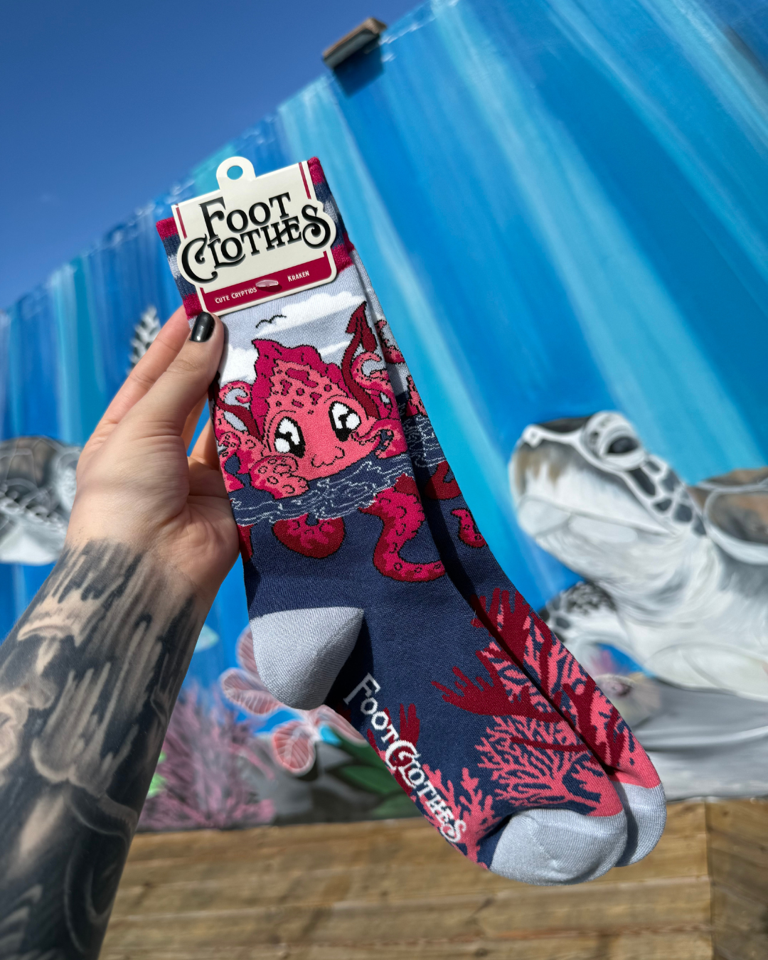 Cute Kraken Crew Socks - FootClothes
