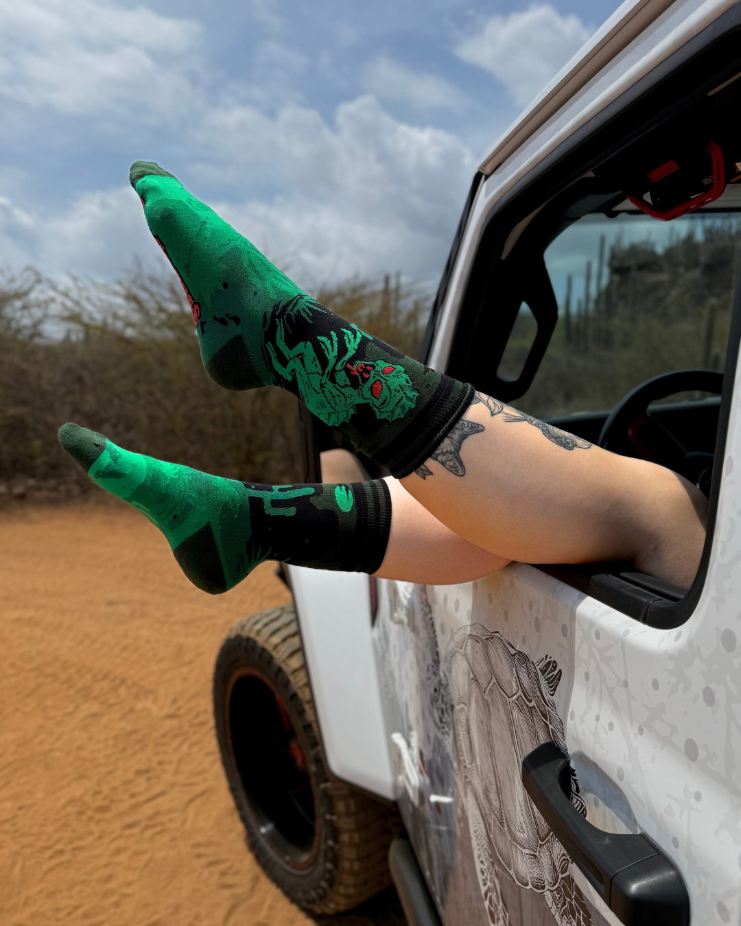 El Chupacabra Crew Socks - FootClothes