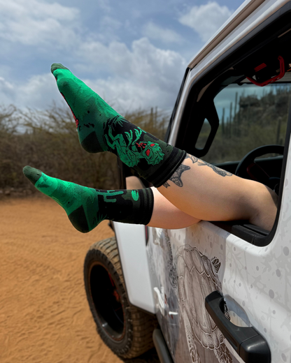 El Chupacabra Crew Socks - FootClothes