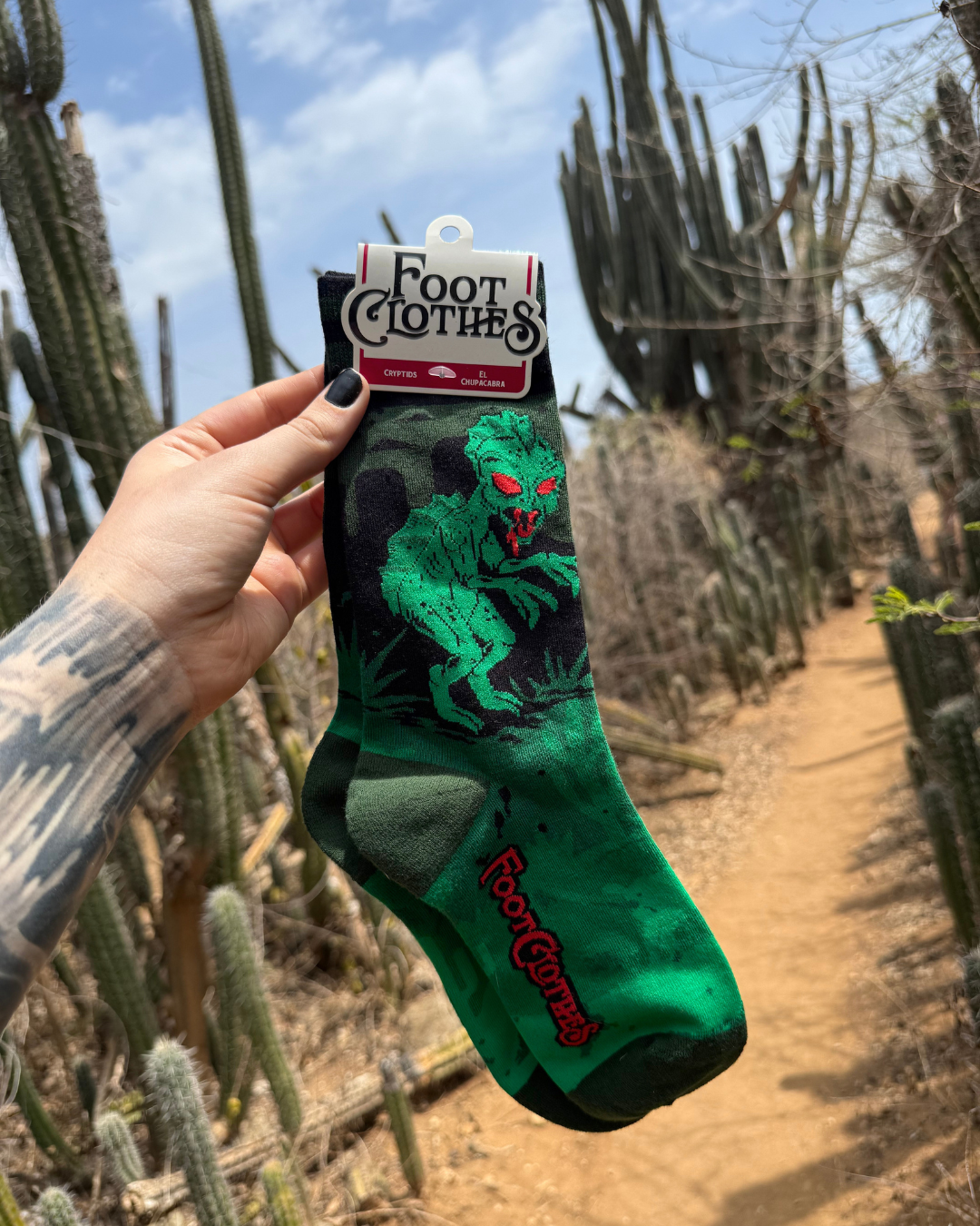 El Chupacabra Crew Socks - FootClothes