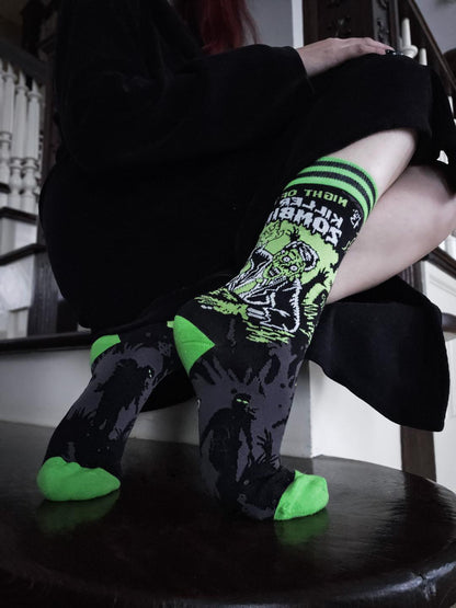 Night of the Killer Zombies Crew Socks - FootClothes