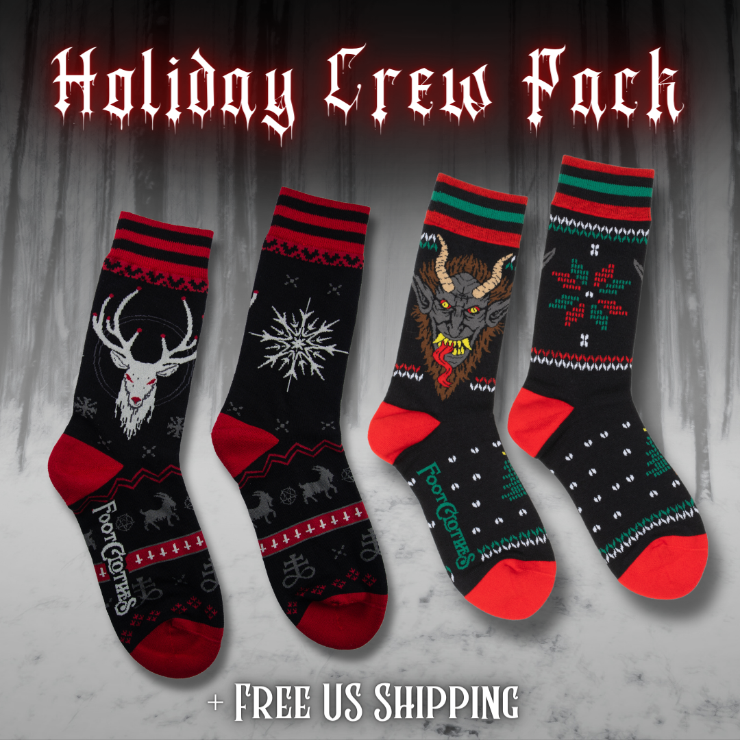 Krampus & Beezlebuck Holiday Crew Sock Pack - FootClothes