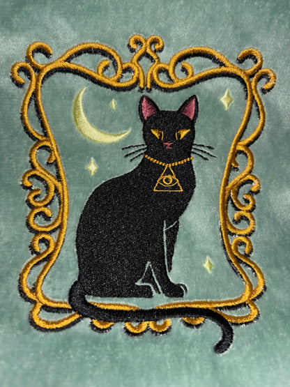 IMPERFECT Duchess Shadowfloof's Mew World Order Large Velvet Cosmetics Bag