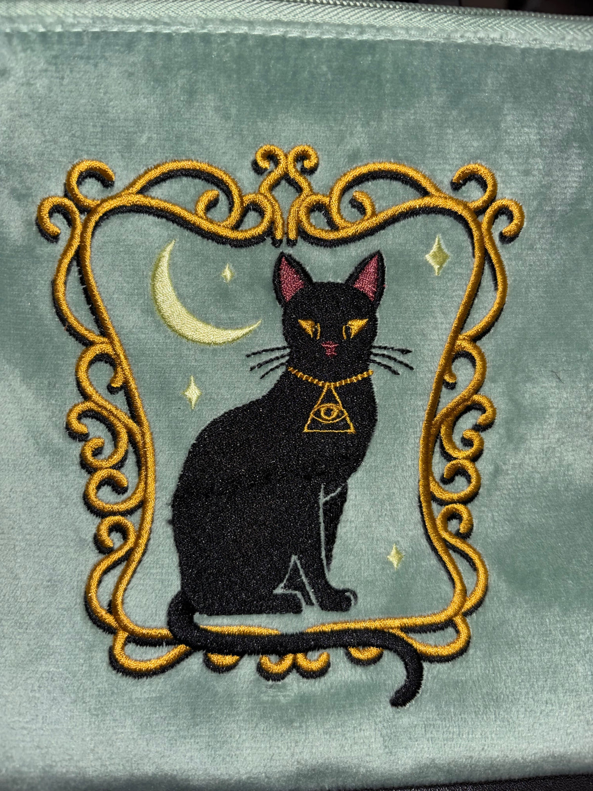 IMPERFECT Duchess Shadowfloof's Mew World Order Large Velvet Cosmetics Bag