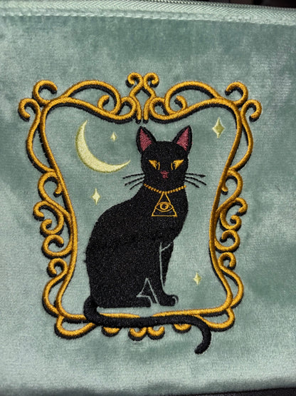 IMPERFECT Duchess Shadowfloof's Mew World Order Large Velvet Cosmetics Bag