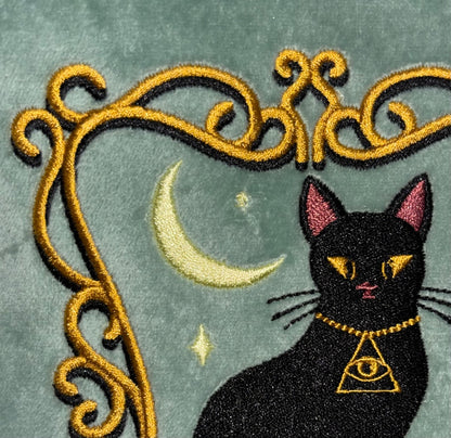 IMPERFECT Duchess Shadowfloof's Mew World Order Large Velvet Cosmetics Bag