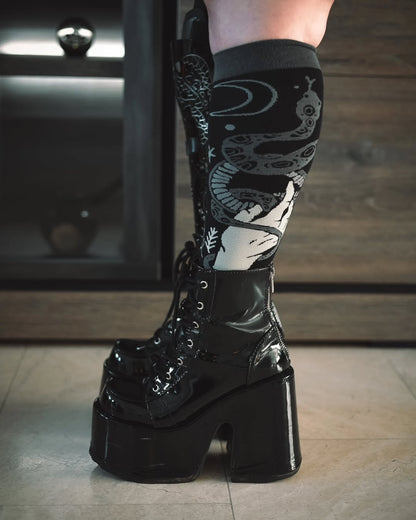 Serpentine Witch Knee Highs