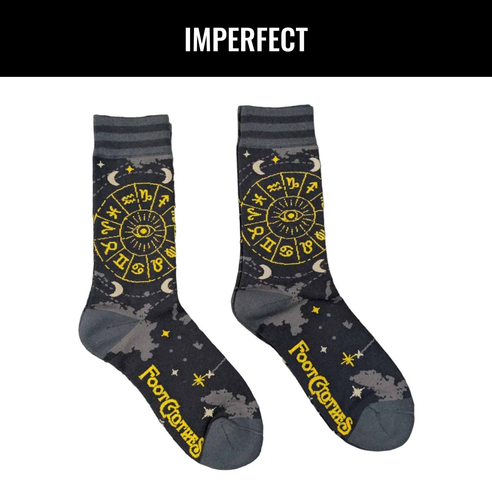 IMPERFECT Astrology Crew Socks (1 pair) - FootClothes