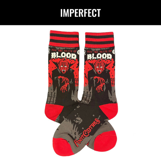 IMPERFECT Dracula's Bloodlust Crew Socks (1 Pair)