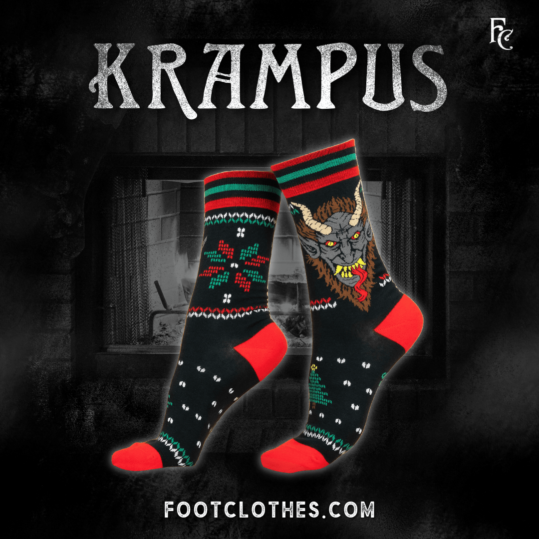 Krampus Sweater Crew Socks - FootClothes
