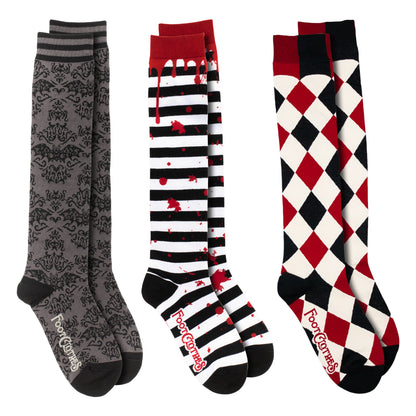 Mall Goth Knee High Sock Pack | 3 Designs