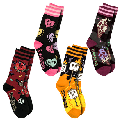 Not So Sweets Crew Sock Pack | 4 Designs