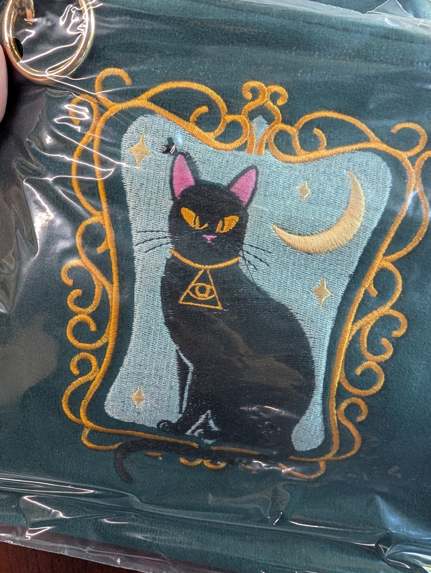 IMPERFECT Duchess Shadowfloof's Mew World Order Large Velvet Cosmetics Bag