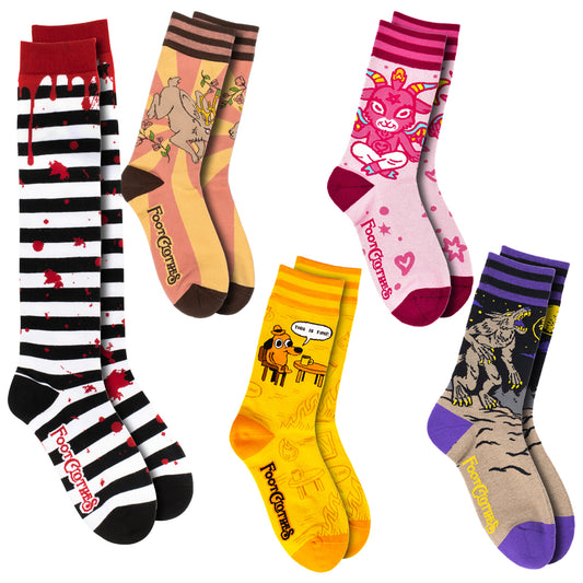 Five Random Pairs of Imperfect Socks