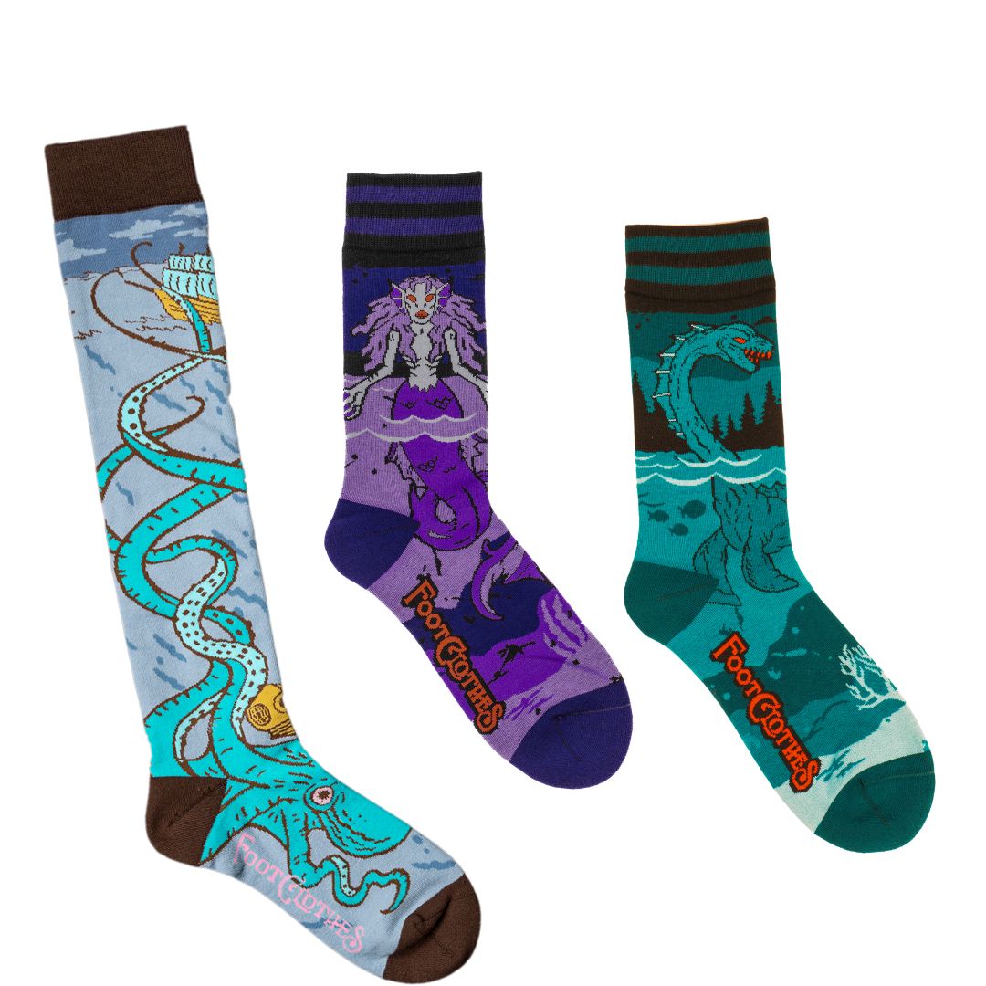 Sea Monster Sock Pack | 3 Designs