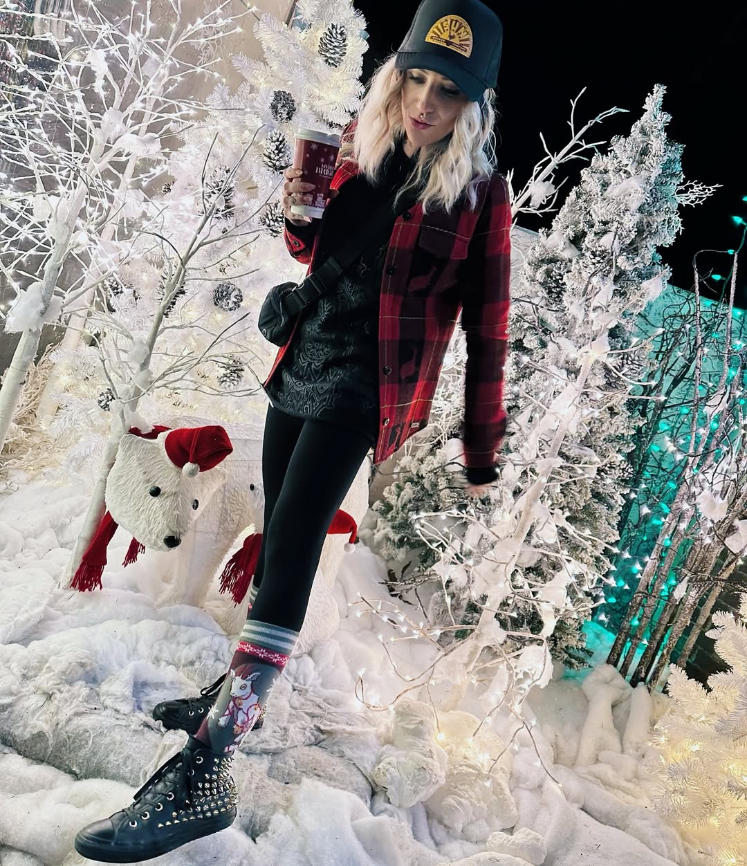 Yule Goat Crew Socks