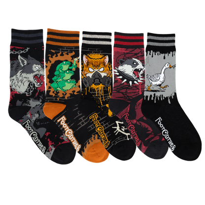 Ungovernable Crew Sock Pack | 5 Designs - FootClothes