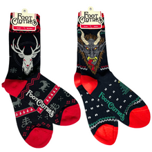 Load image into Gallery viewer, Krampus &amp; Beezlebuck Holiday Crew Sock Pack - FootClothes
