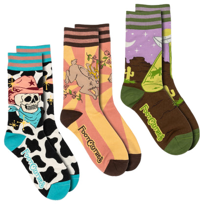 Y'allternative Gay Cowboy Crew Sock Pack | 3 Designs