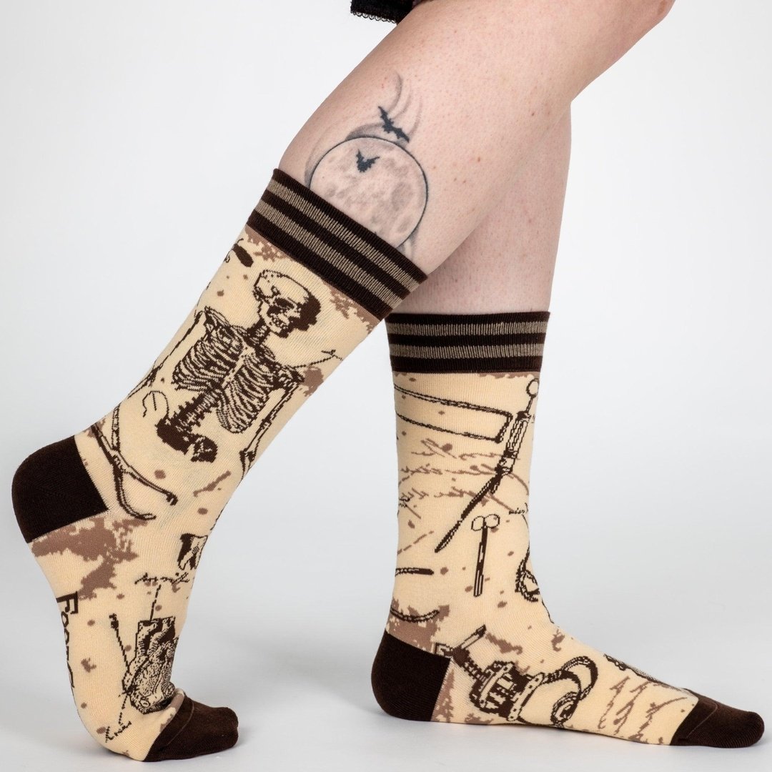 Antique Medical Crew Socks - FootClothes