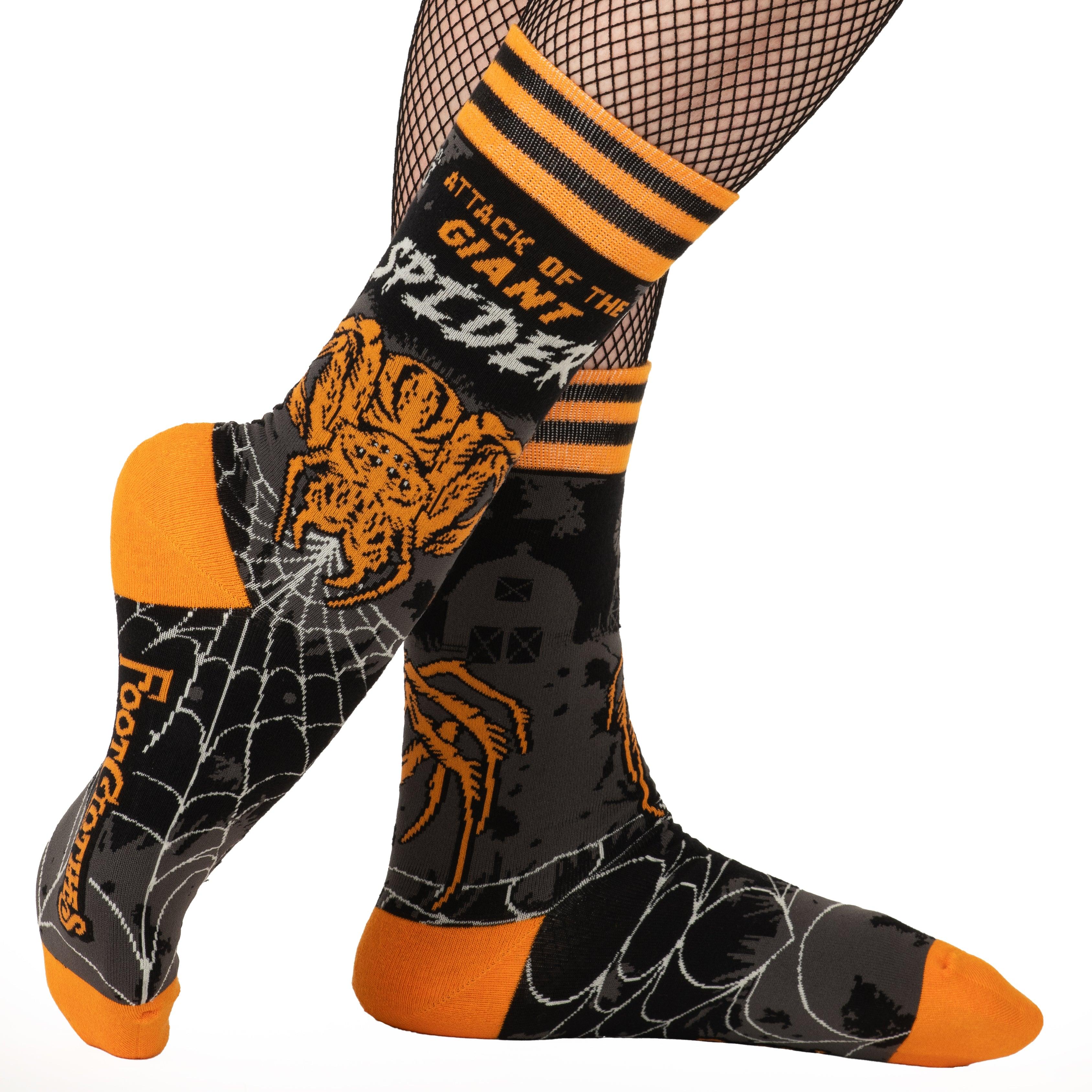 Attack of the Giant Spider Crew Socks | FootClothes | Socks | 1803