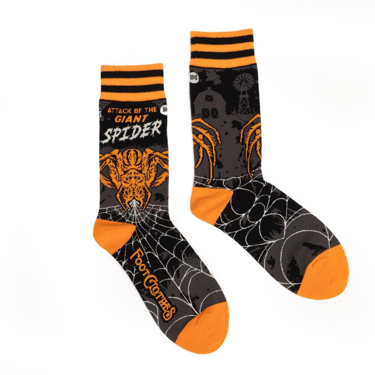 Attack of the Giant Spider Crew Socks - FootClothes