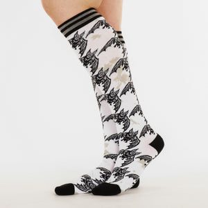 Batstooth Knee High Socks - FootClothes